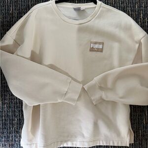 Puma Men's Beige Crewneck Sweater